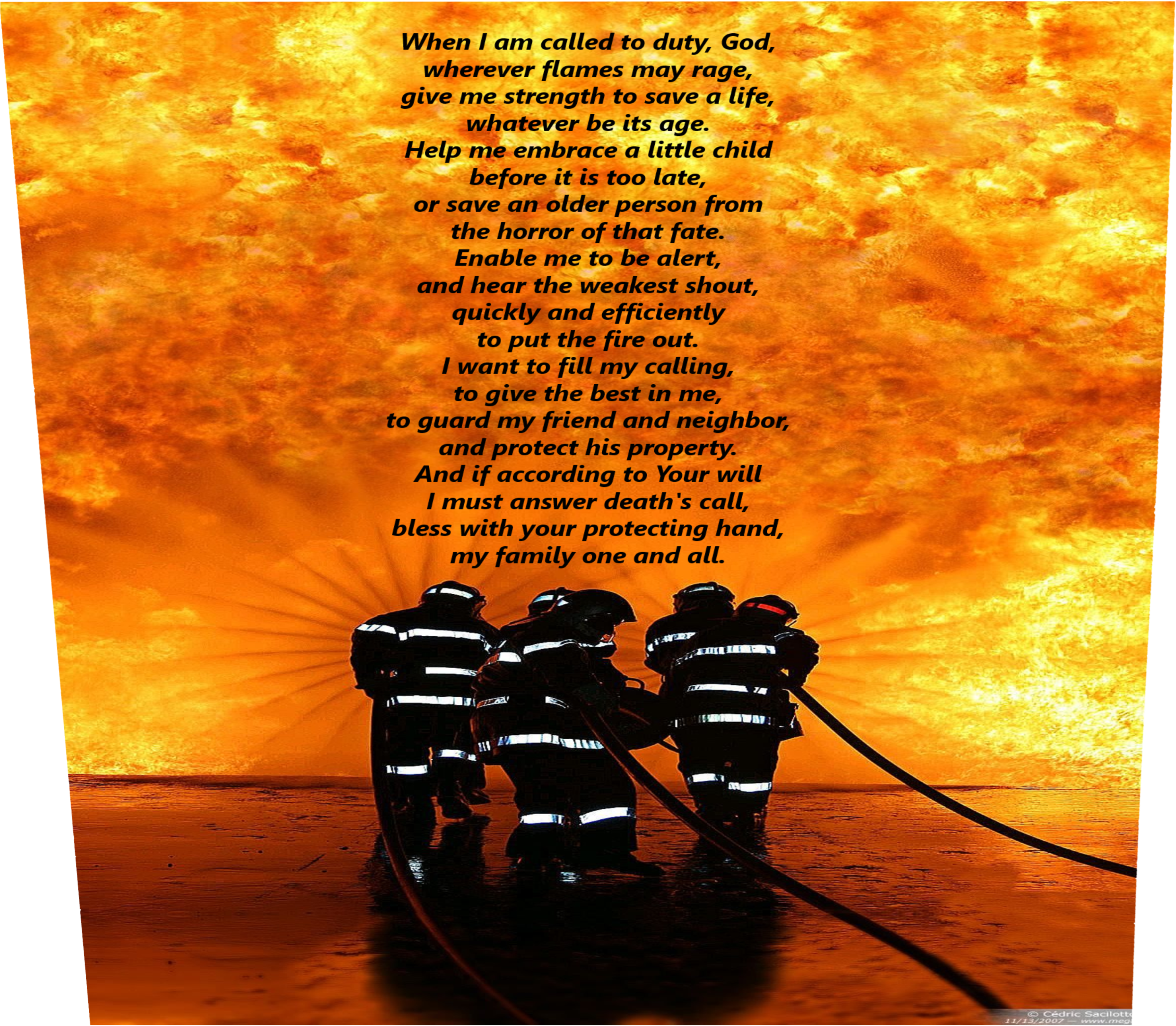 Fireman's Prayer