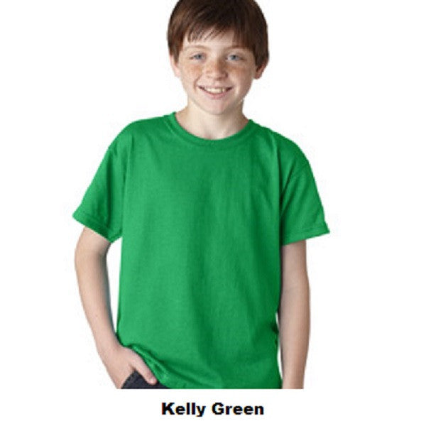 Gildan Youth DryBlend Moisture Wicking Short Sleeve Crewneck T-Shirt -  Kelly Green