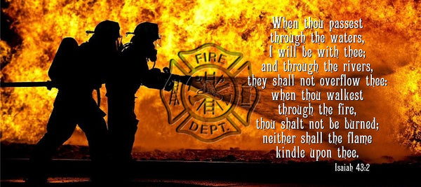 Firefighter Mug -Isaiah 43:2